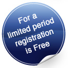 for a limited period, registration is free